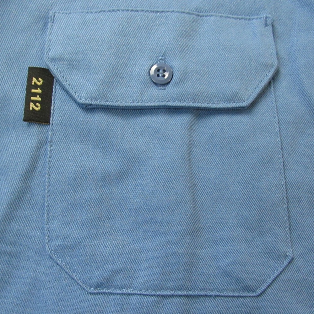 Steelguard Flame Resistant Shirt Mens 5XL Blue‎ Westex UltraSoft CAT2 Workwear - Picture 14 of 16